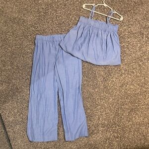 H&M Girls Blue Two-Piece Set